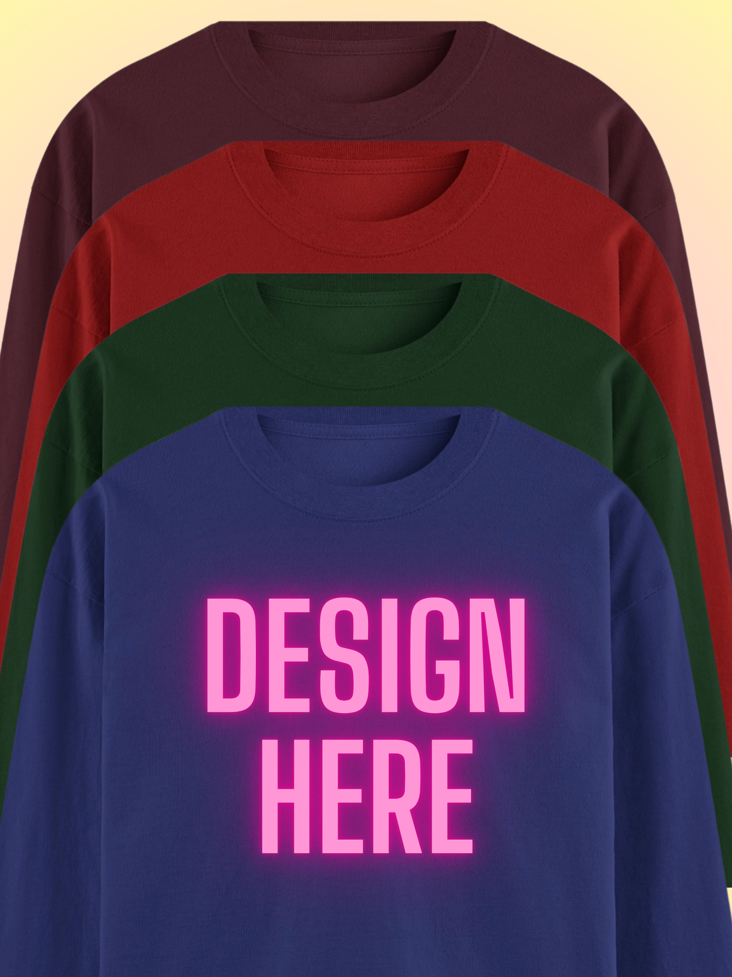 Custom Long Sleeve T-Shirt for Men – Personalized Design
