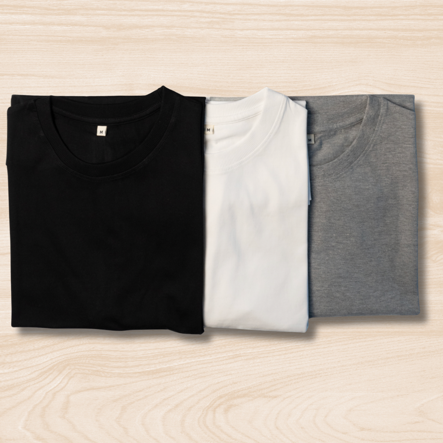 Oversized Unisex Cotton T-Shirts – Pack of 3 | XS–2XL