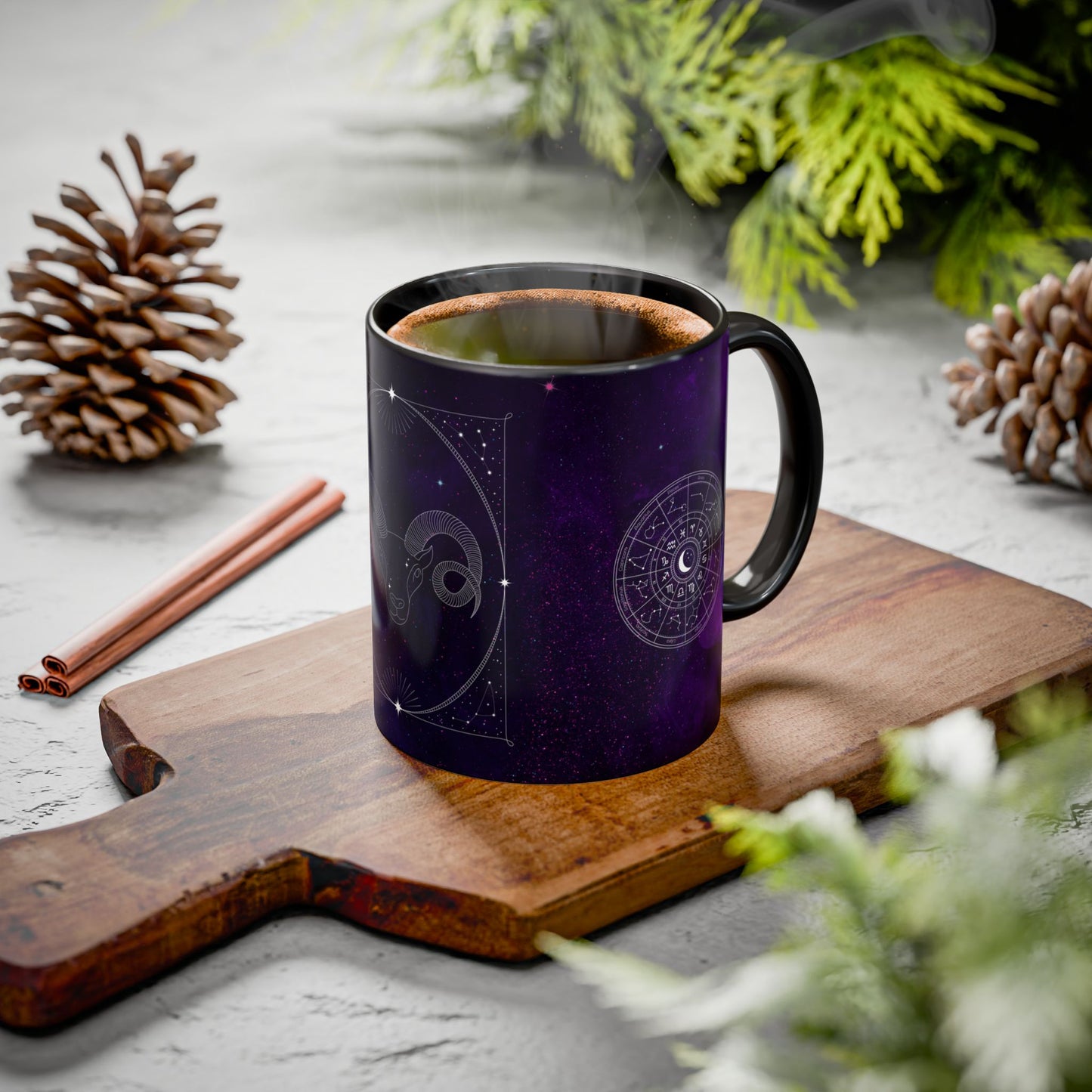 Aries Zodiac Mug – Sip the Stars | 11 oz | Cosmic Veil Collection
