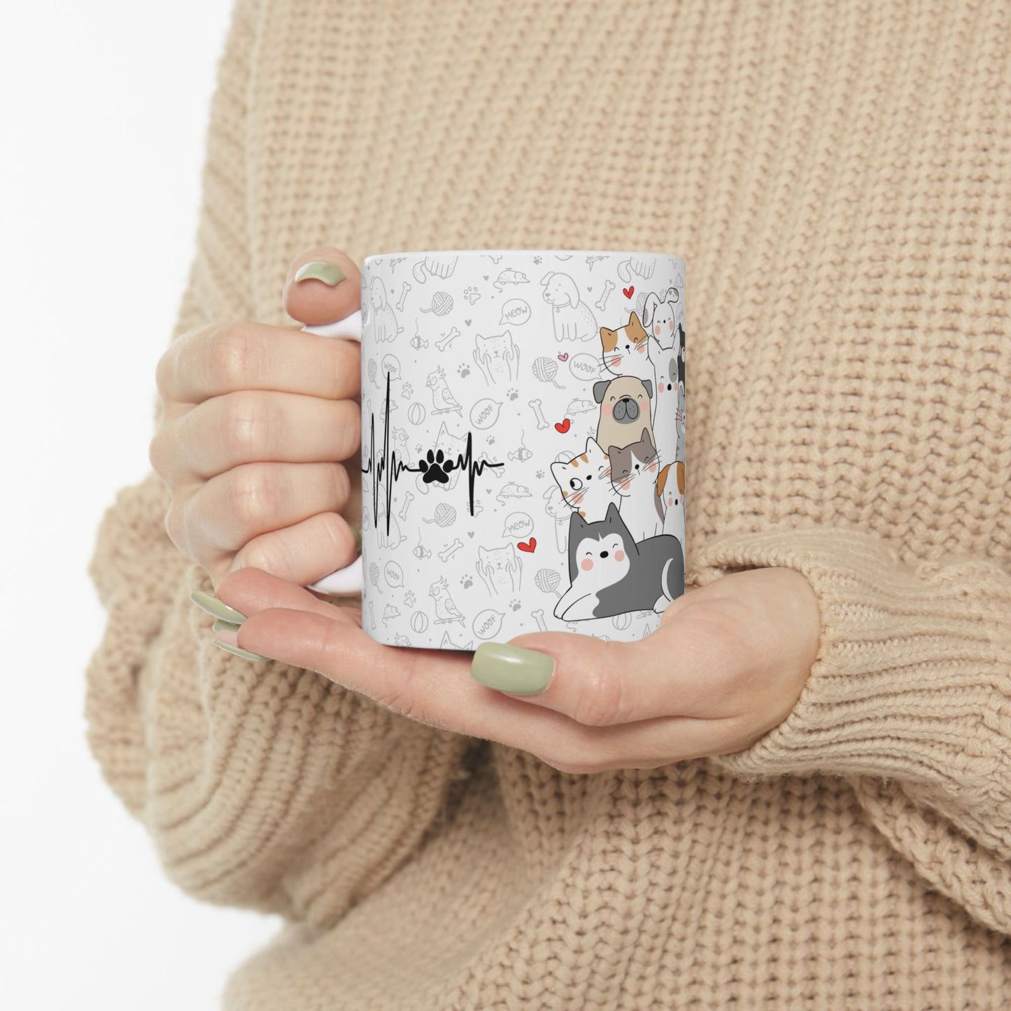 Furry Companion Mug – Valentine’s Day Collection