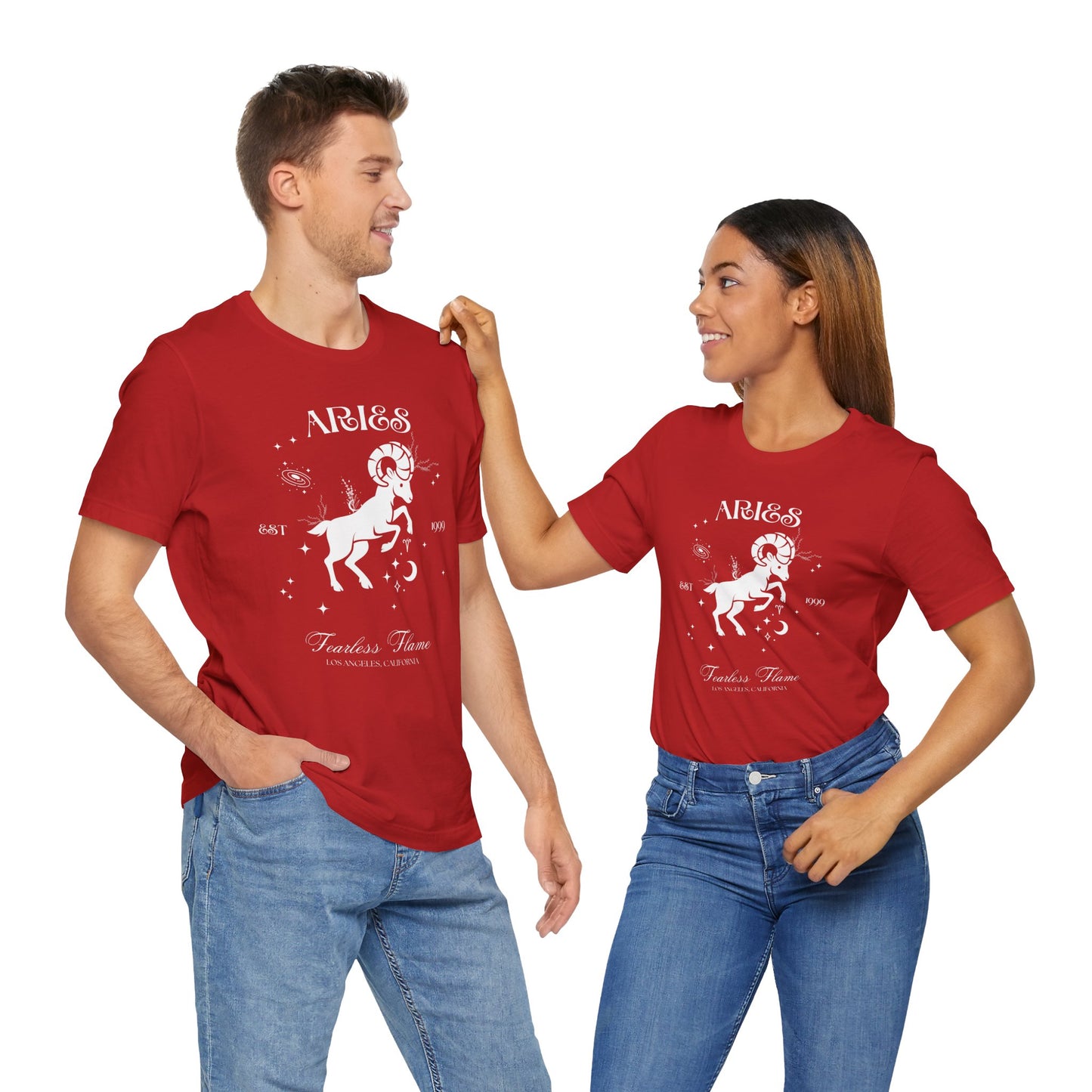 Aries Unisex T-Shirt – Fearless Flame | Cosmic Veil Collection