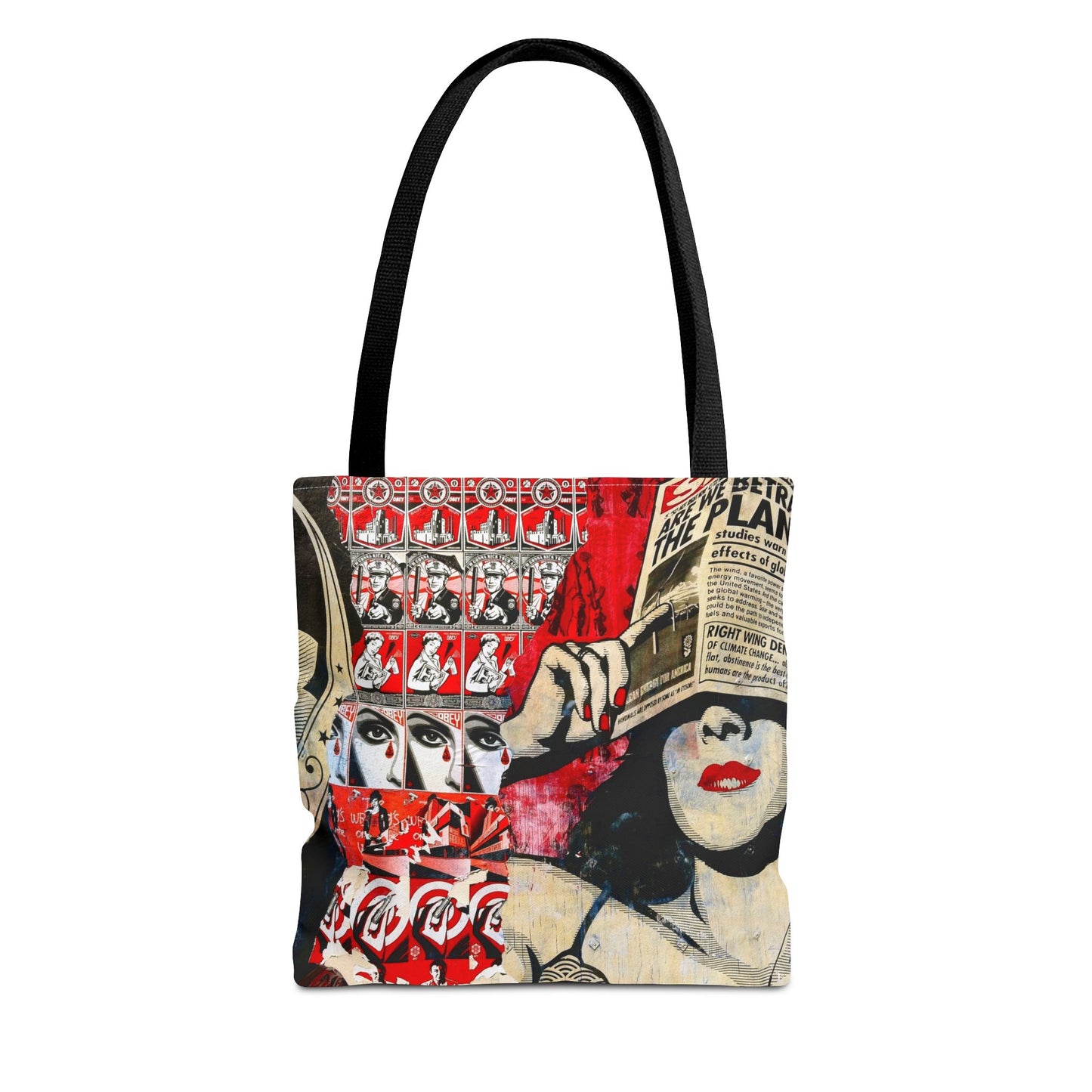 Mother's Day Zipper Tote Bag – Unique Abstract Design | Seasonal Treasures Collection