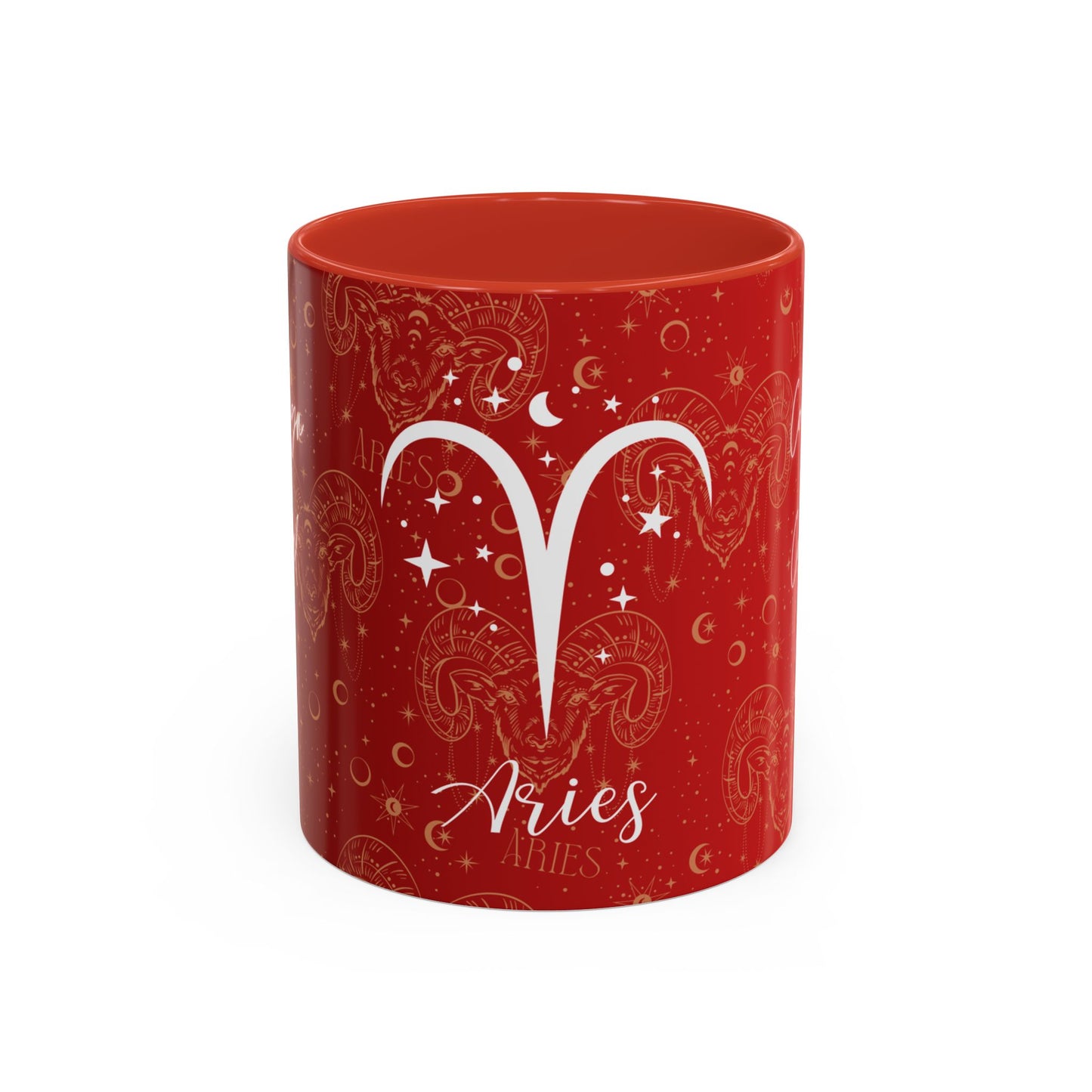 Aries Zodiac Mug – 11 oz | Red Edition | Cosmic Veil Collection
