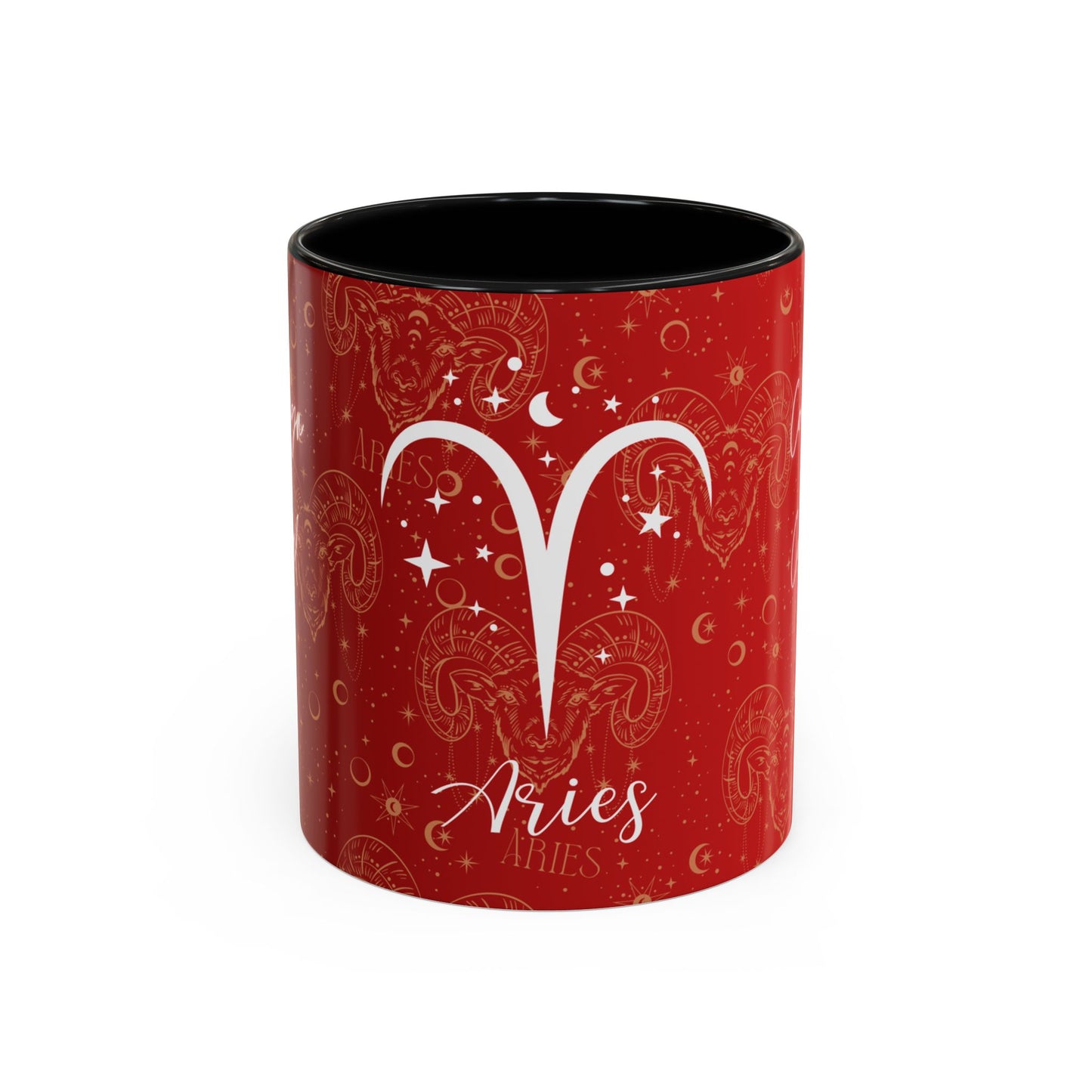 Aries Zodiac Mug – 11 oz | Red Edition | Cosmic Veil Collection