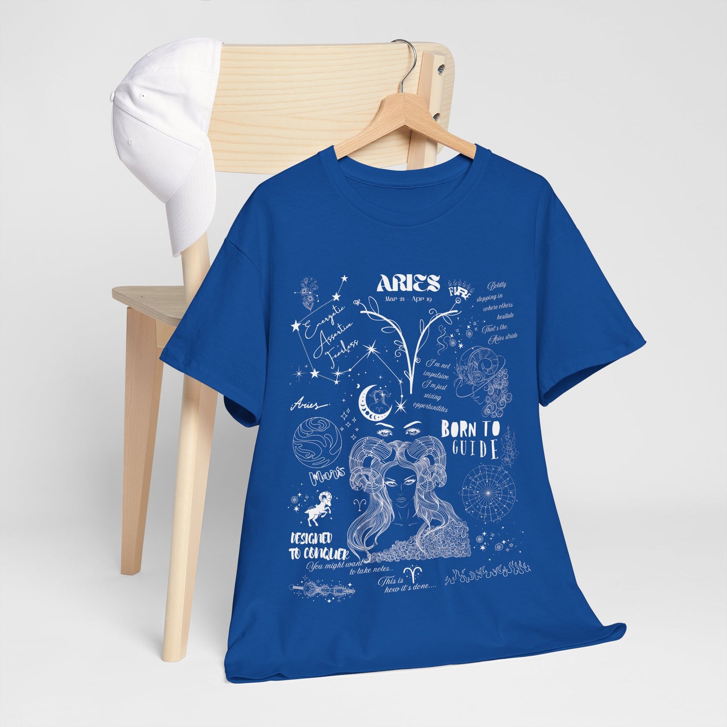 Aries Women's Oversized T-Shirt – Celestial Boldness | Cosmic Veil Collection
