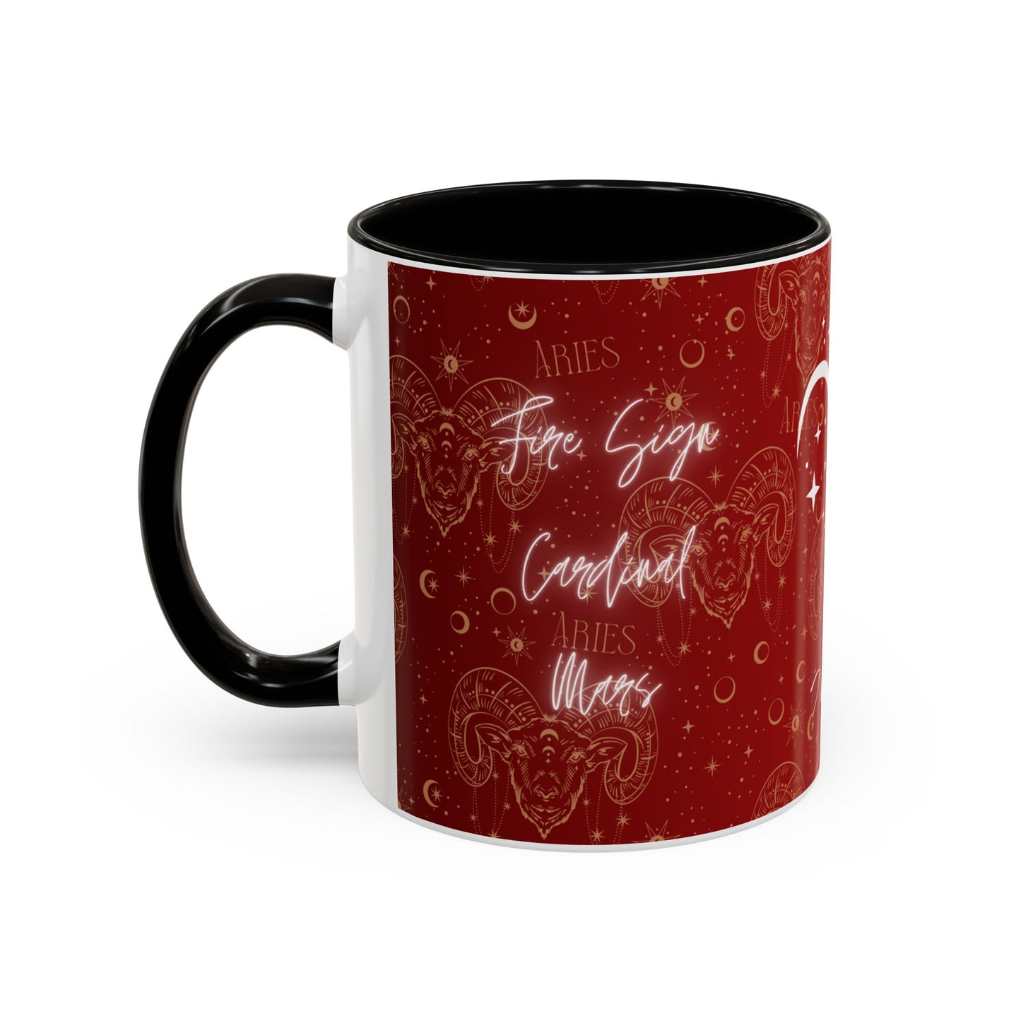 Aries Zodiac Mug – 11 oz | Red Edition | Cosmic Veil Collection