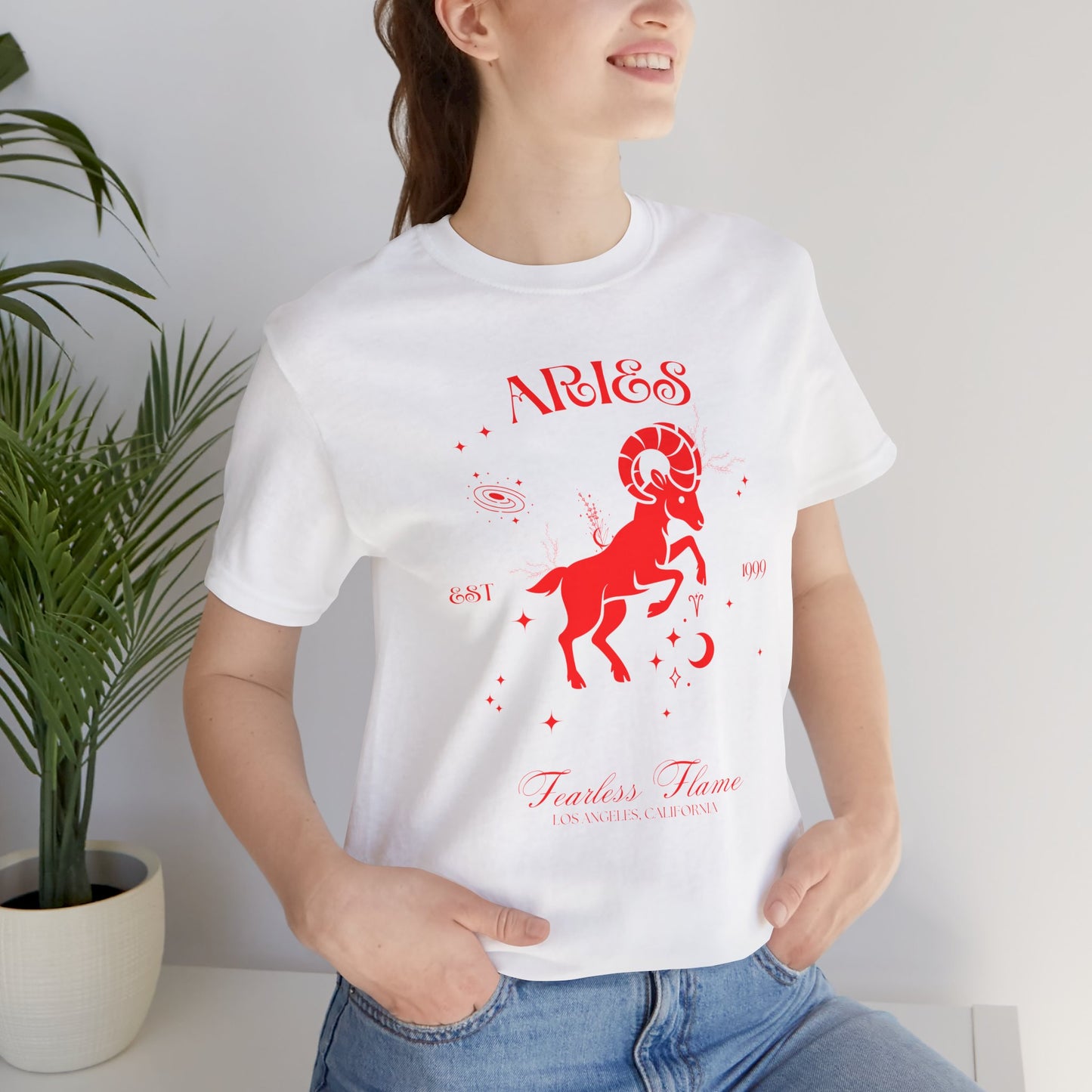 Aries Unisex T-Shirt – Fearless Flame | Cosmic Veil Collection