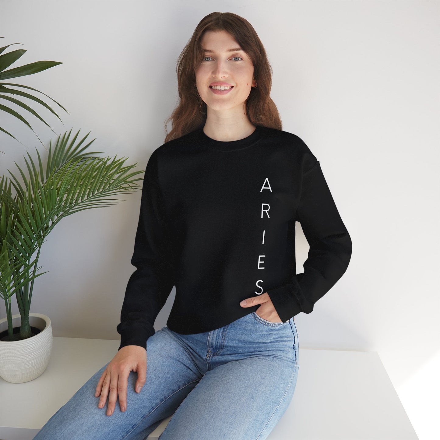 Aries Unisex Oversized Sweatshirt – Cosmic Minimalism | Cosmic Veil Collection