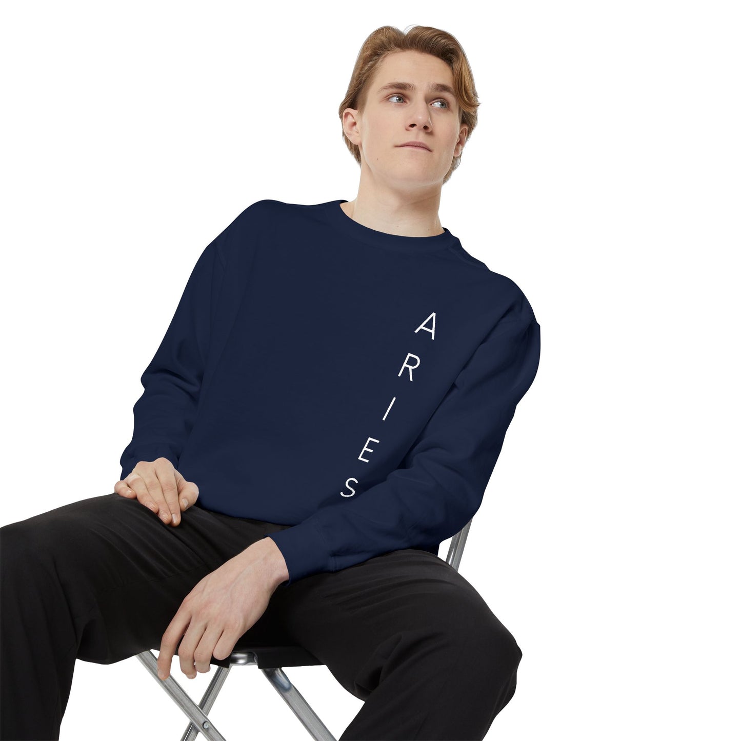 Aries Unisex Oversized Sweatshirt – Cosmic Minimalism | Cosmic Veil Collection