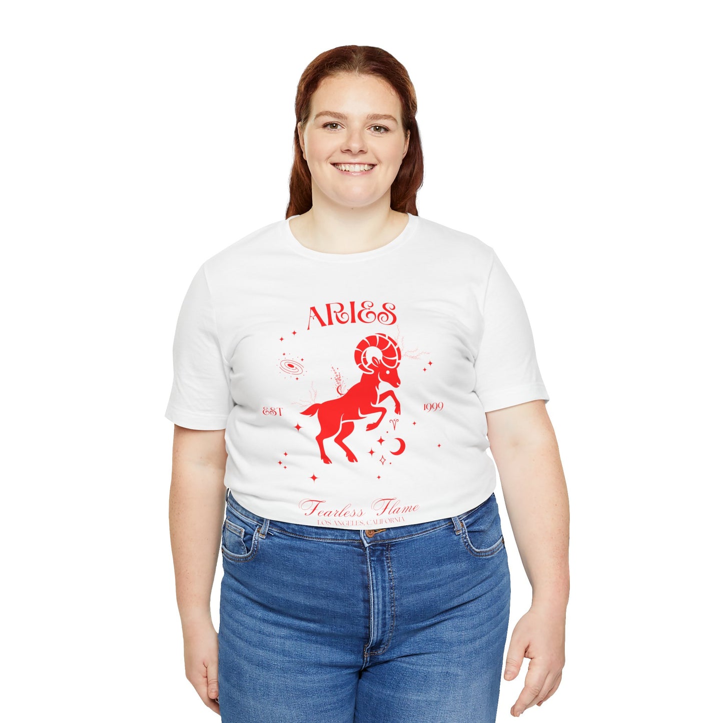 Aries Unisex T-Shirt – Fearless Flame | Cosmic Veil Collection