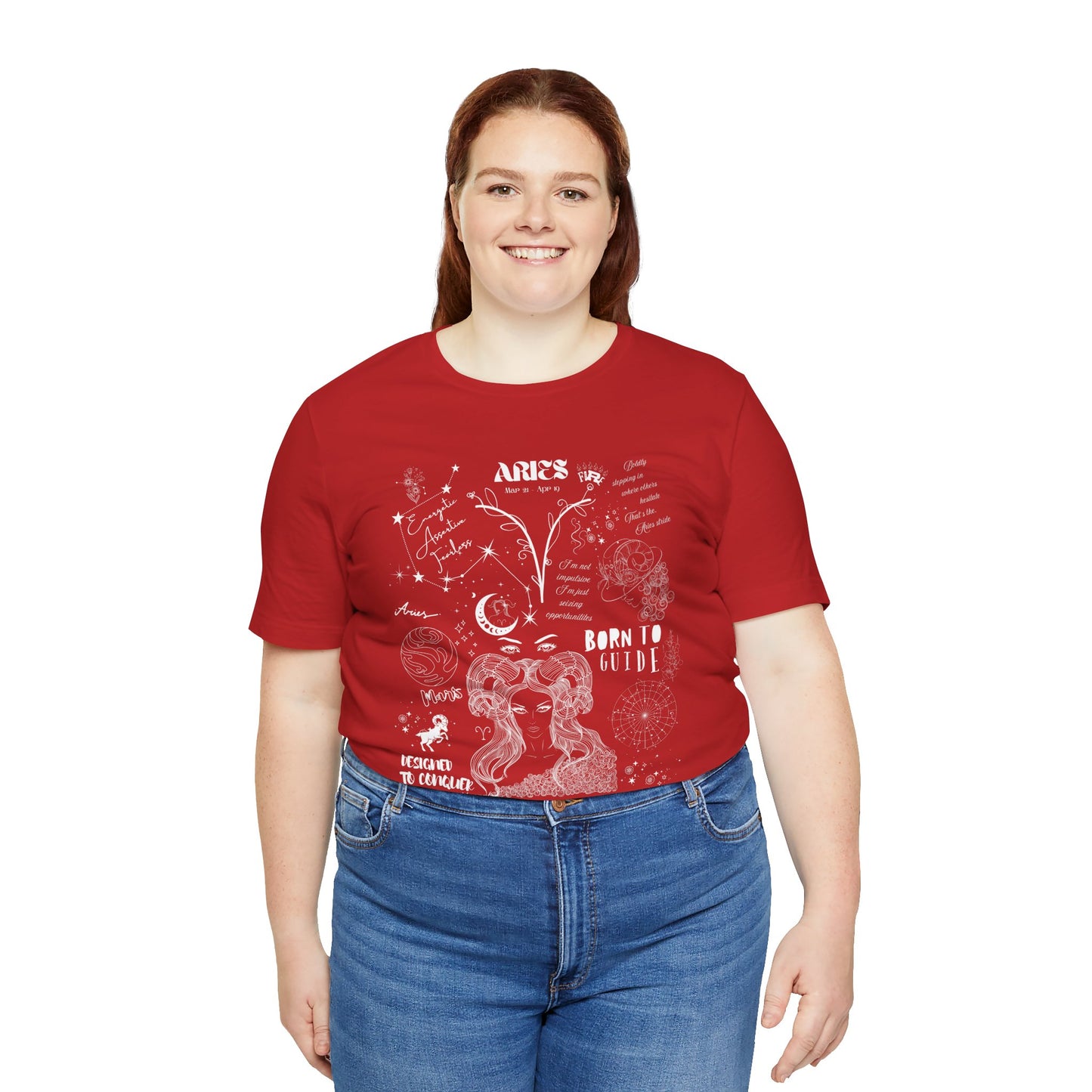 Aries Women's Oversized T-Shirt – Celestial Boldness | Cosmic Veil Collection