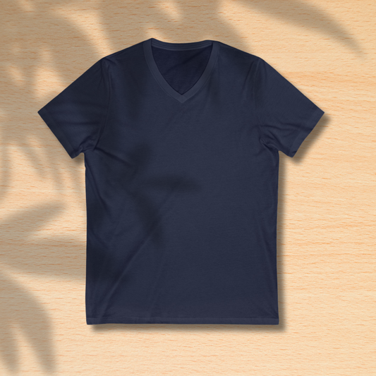 V-Neck Essential T-Shirt for Men – Classic Fit, Sizes Up to 3XL