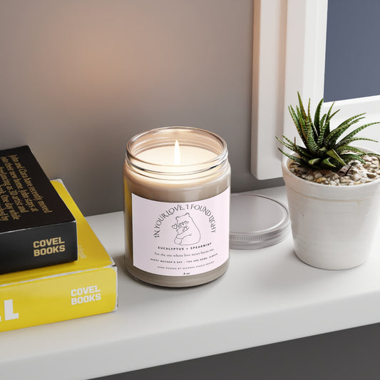 Mother’s Day Scented Candle – Eucalyptus & Spearmint – Seasonal Treasures Gift
