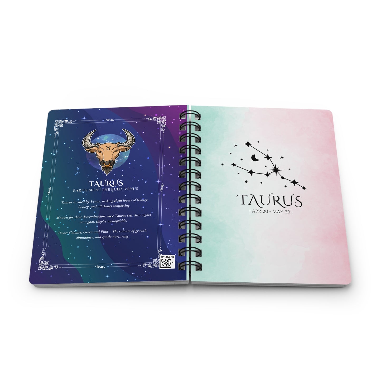 Taurus Zodiac Journal – Ground Your Cosmic Vision | Cosmic Veil Collection
