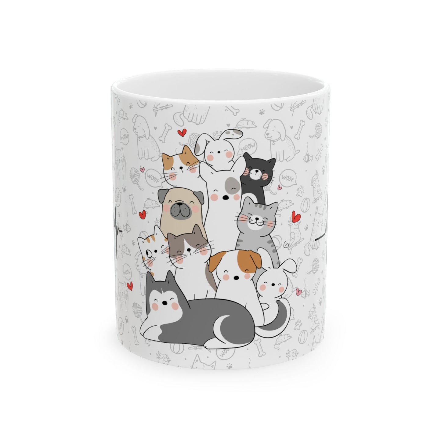 Furry Companion Mug – Valentine’s Day Collection