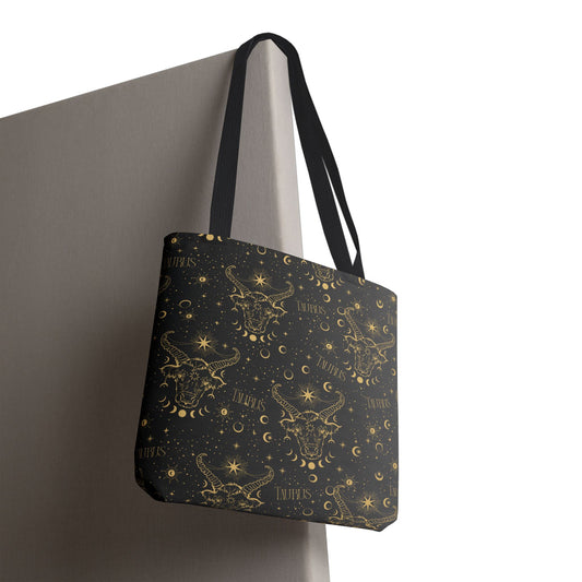 Tote Bag – Taurus Zodiac Edition | Earthy Elegance | Cosmic Veil Collection