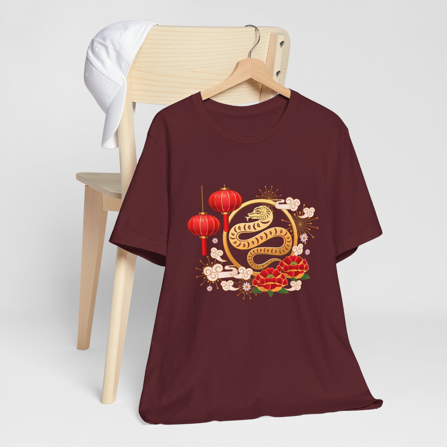 Year of the Snake Lunar New Year Oversized T-Shirt – Unisex Black Tee