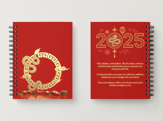 Year of the Snake Journal – Lunar New Year 2025 Planner & Vision Board 🧧✨