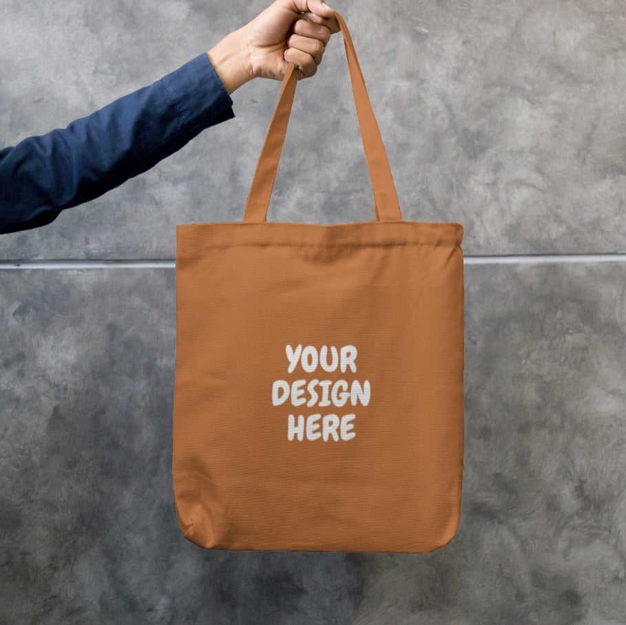 Custom Zipper Tote Bag | Personalized Text & Design