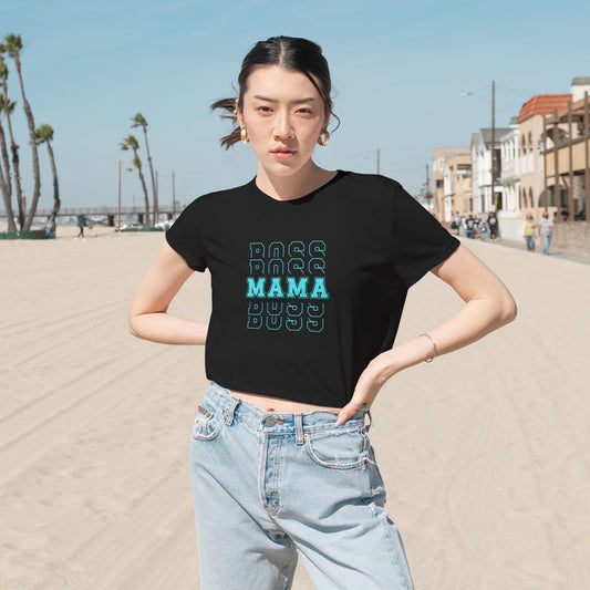 Boss Mama Black Crop Top – Mother’s Day Edition | Seasonal Treasures Collection