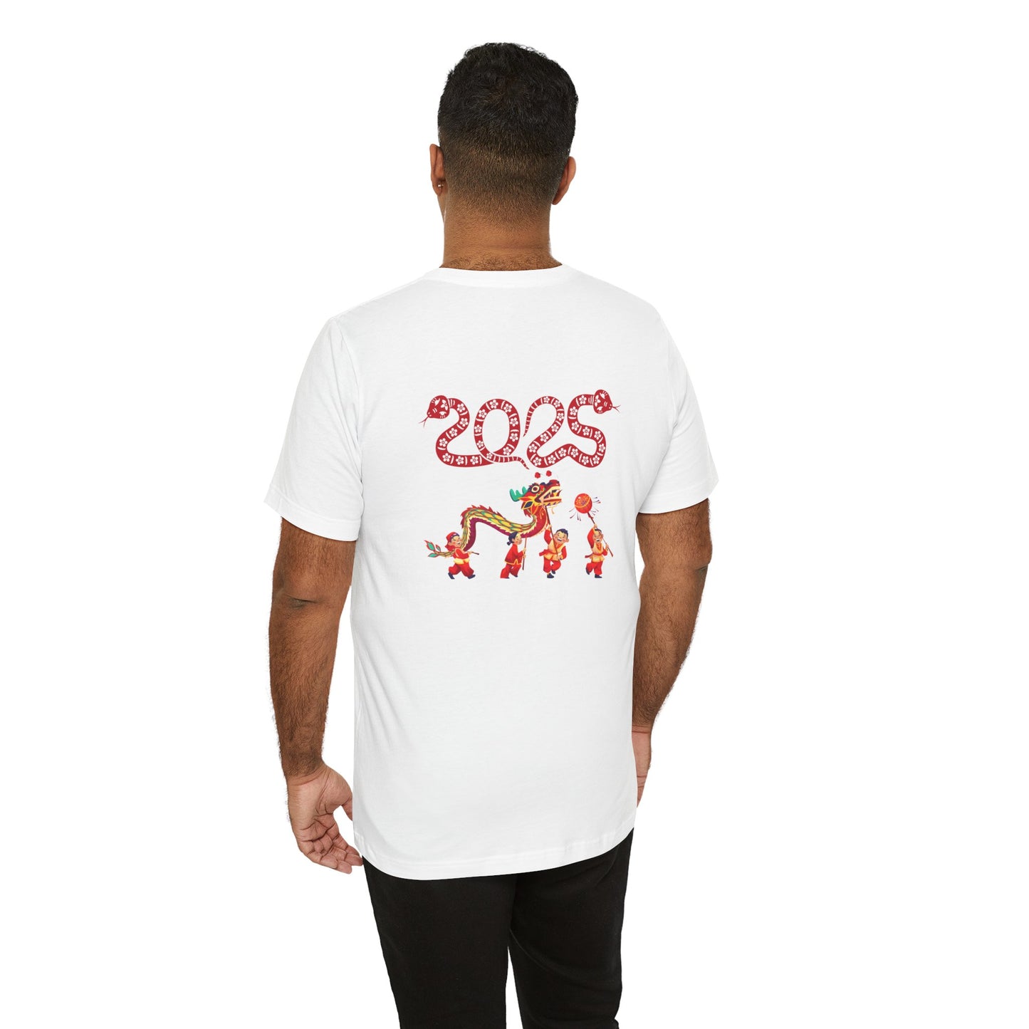 Lunar New Year Double-Sided Printed T-Shirt – Unisex Black & White