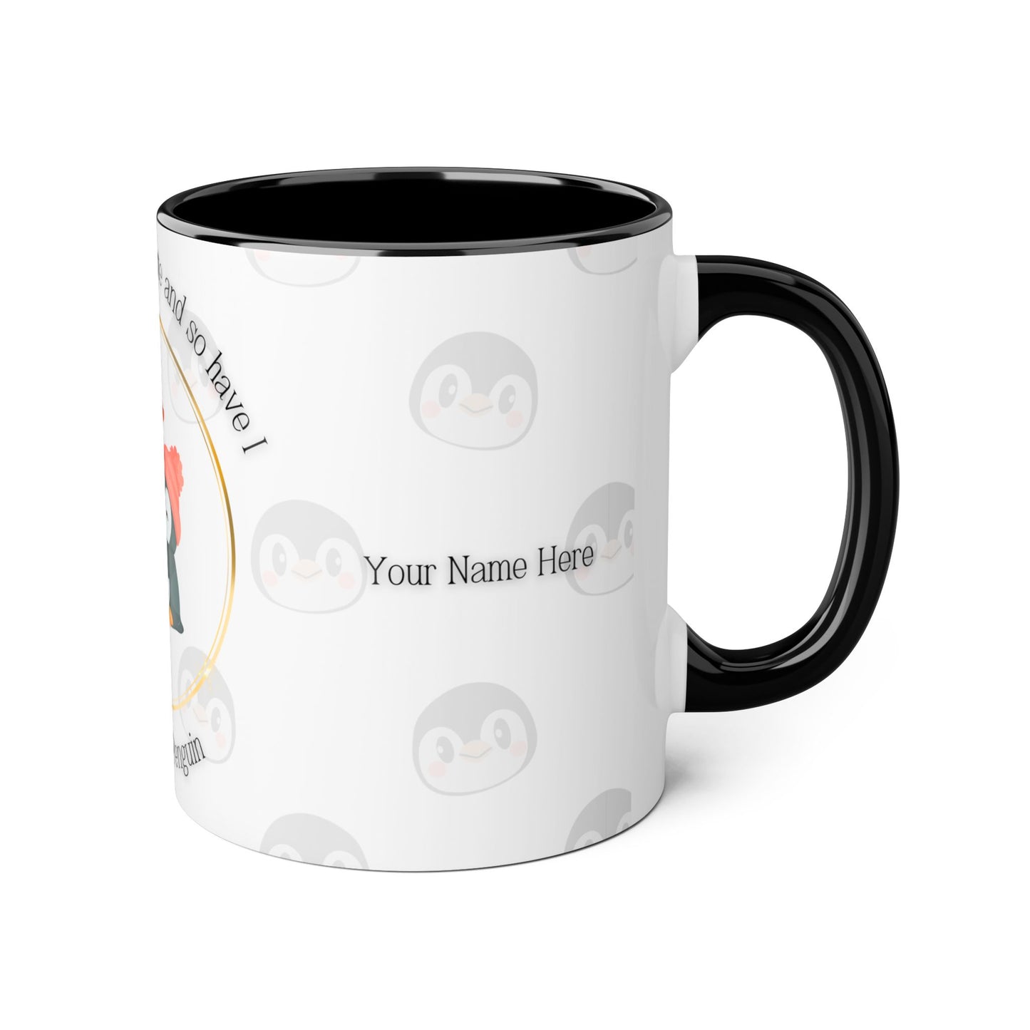 "Penguins Find Their Mate" Mug | Valentine's Day Collection | Personalized with Partner Names